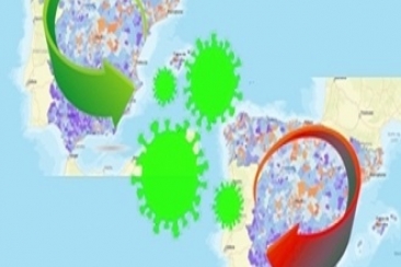 Mapa de flujos de movilidad entre territorios